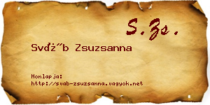 Sváb Zsuzsanna névjegykártya