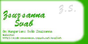 zsuzsanna svab business card