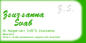 zsuzsanna svab business card